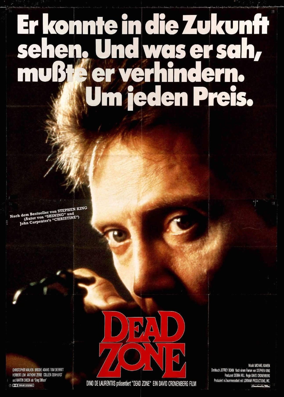 Dead Zone (1983) original movie poster for sale at Original Film Art - Vintage Movie Posters