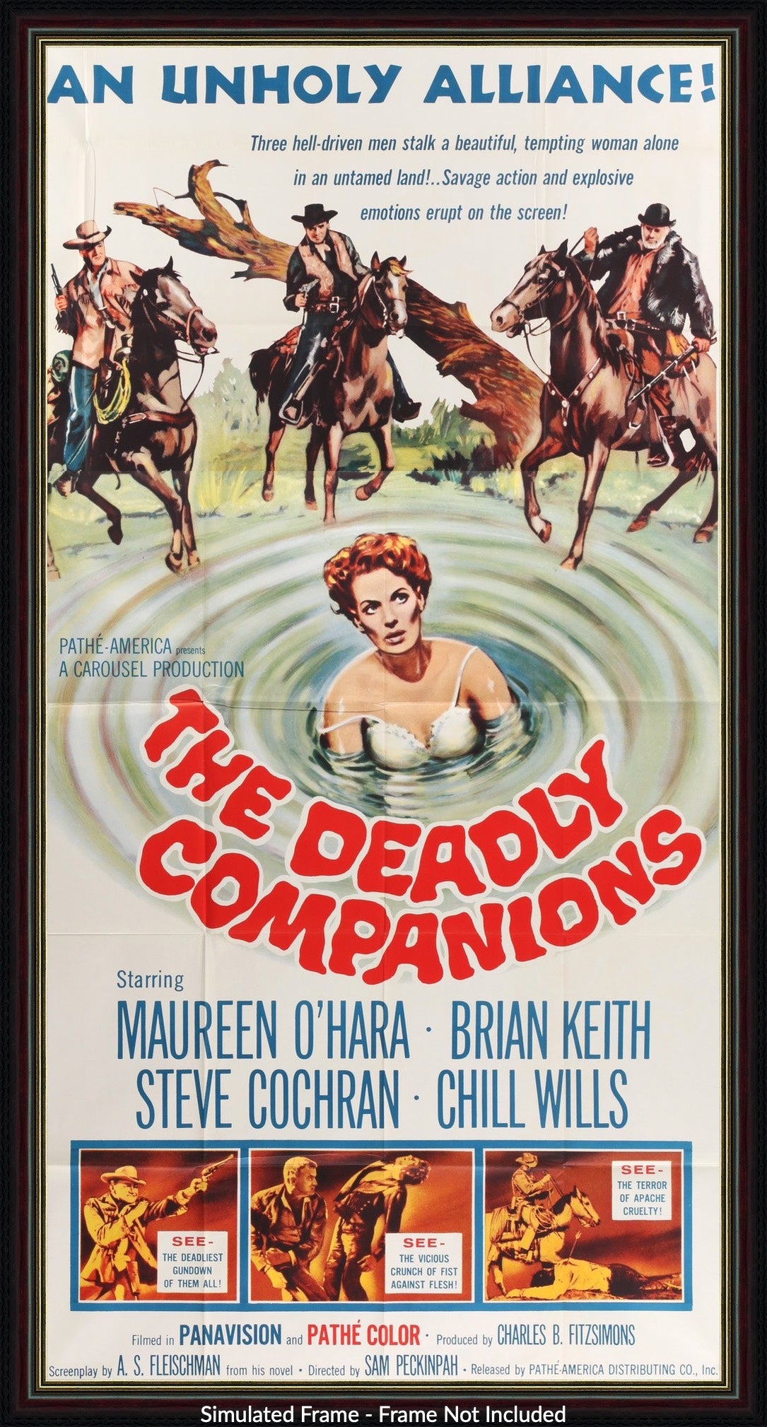 Deadly Companions (1961) original movie poster for sale at Original Film Art