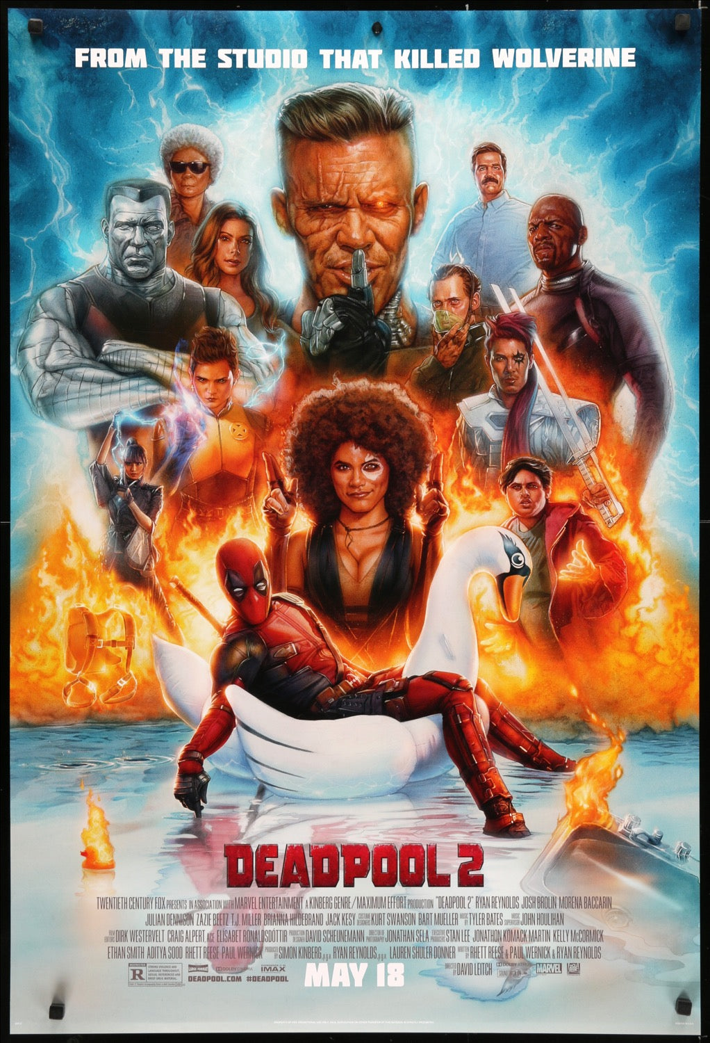 Deadpool 2 (2018) original movie poster for sale at Original Film Art - Vintage Movie Posters