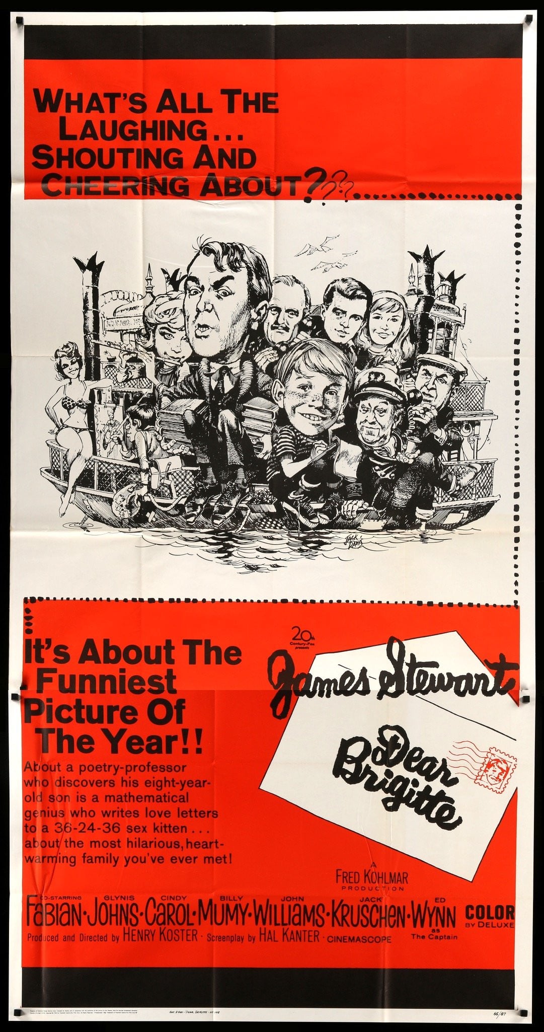Dear Brigitte (1965) original movie poster for sale at Original Film Art - Vintage Movie Posters