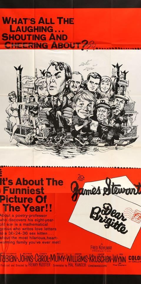 Dear Brigitte (1965) original movie poster for sale at Original Film Art - Vintage Movie Posters