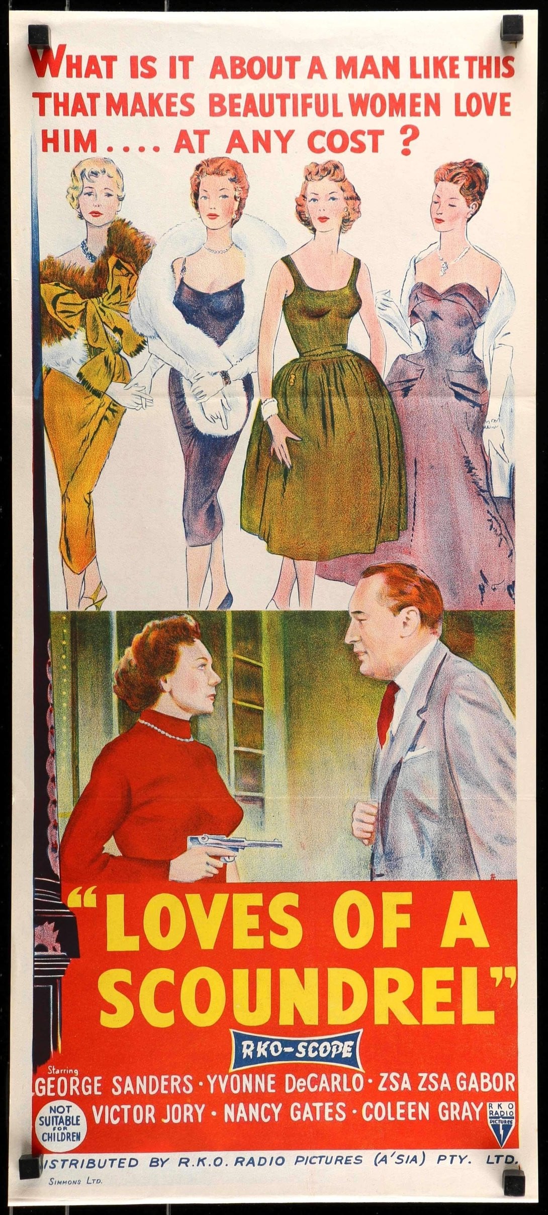 Death of a Scoundrel (1956) original movie poster for sale at Original Film Art - Vintage Movie Posters