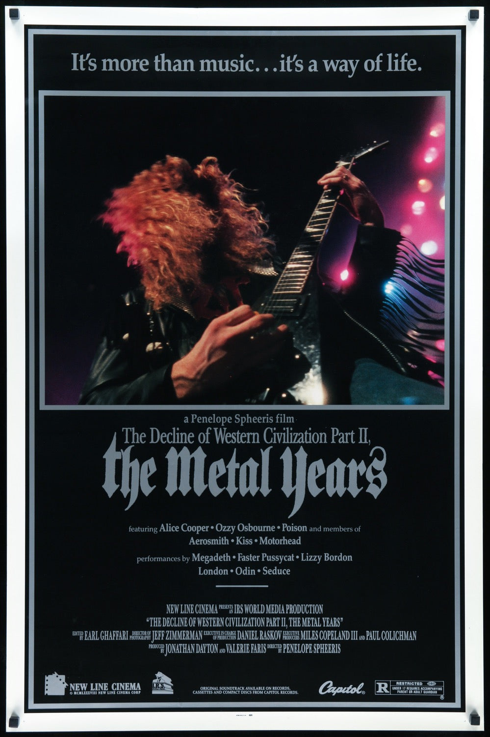 Decline of Western Civilization Part II: The Metal Years (1988) original movie poster for sale at Original Film Art - Vintage Movie Posters