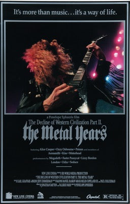 Decline of Western Civilization Part II: The Metal Years (1988) original movie poster for sale at Original Film Art - Vintage Movie Posters
