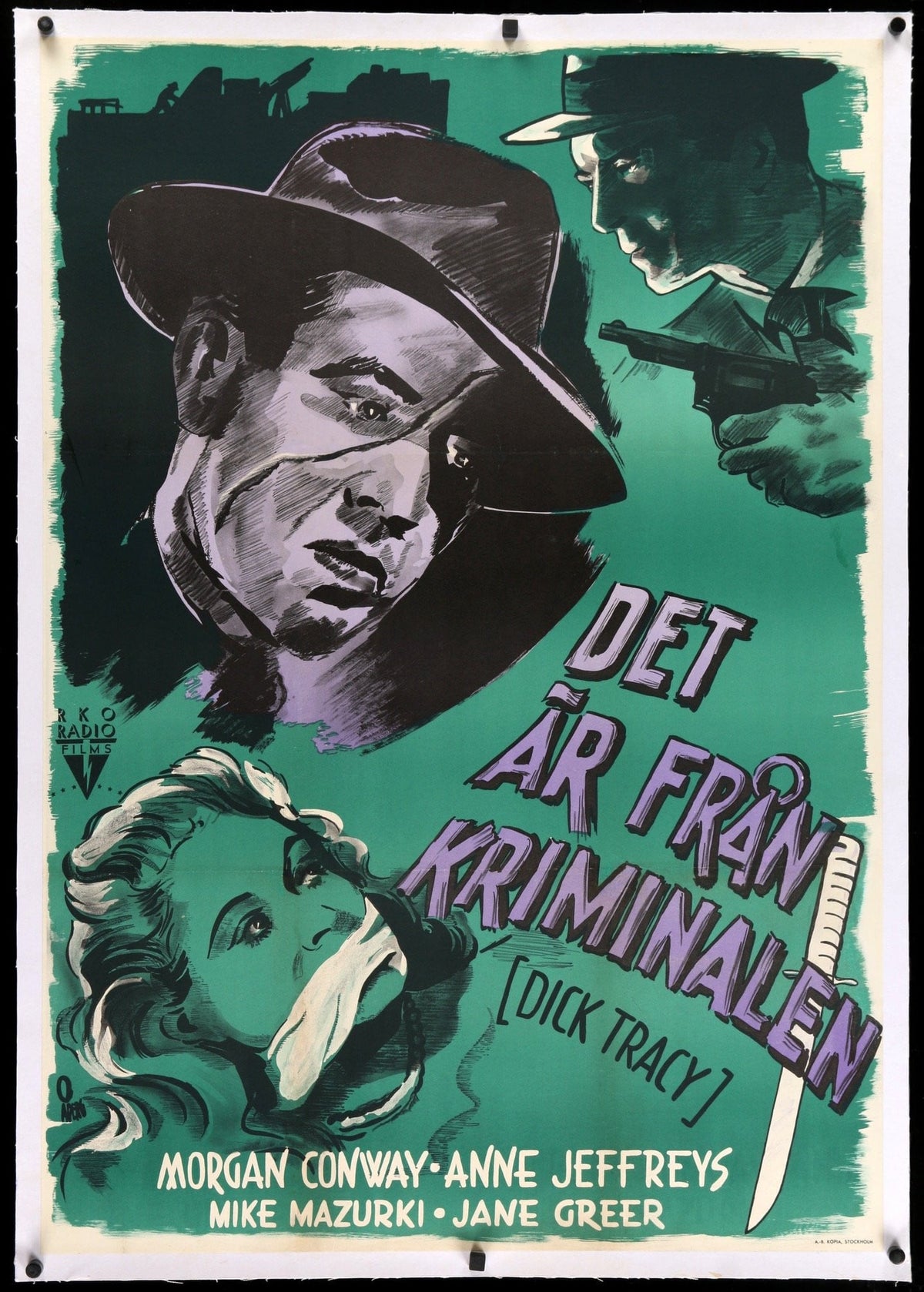 Dick Tracy (1945) original movie poster for sale at Original Film Art