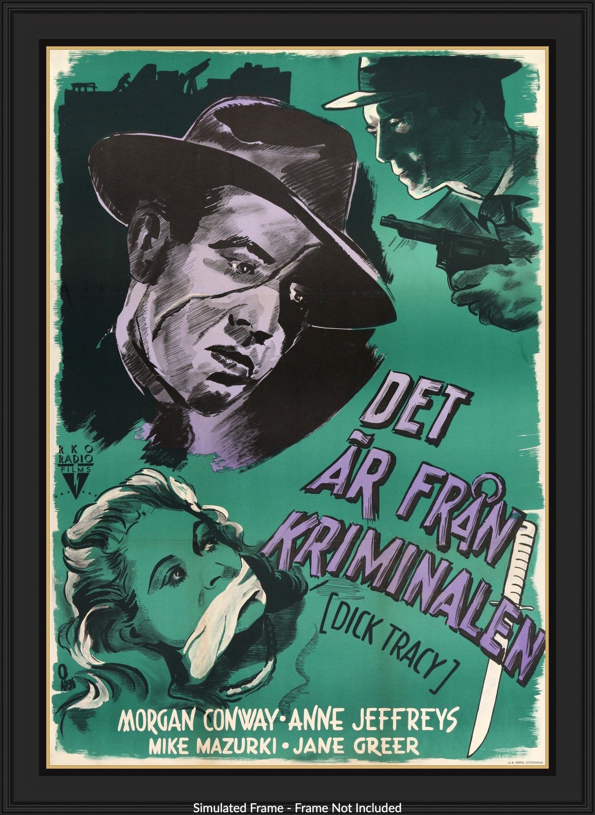 Dick Tracy (1945) original movie poster for sale at Original Film Art - Vintage Movie Posters