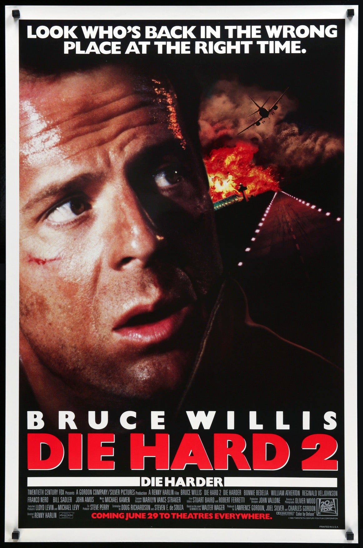 Die Hard 2 (1990) original movie poster for sale at Original Film Art - Vintage Movie Posters