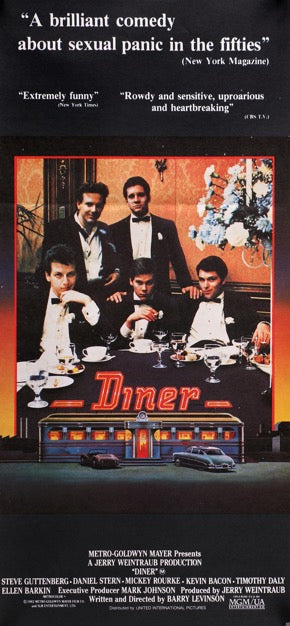 Diner (1982) original movie poster for sale at Original Film Art - Vintage Movie Posters