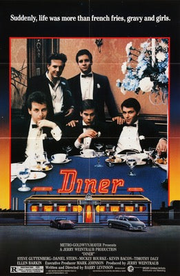 Diner (1982) original movie poster for sale at Original Film Art - Vintage Movie Posters