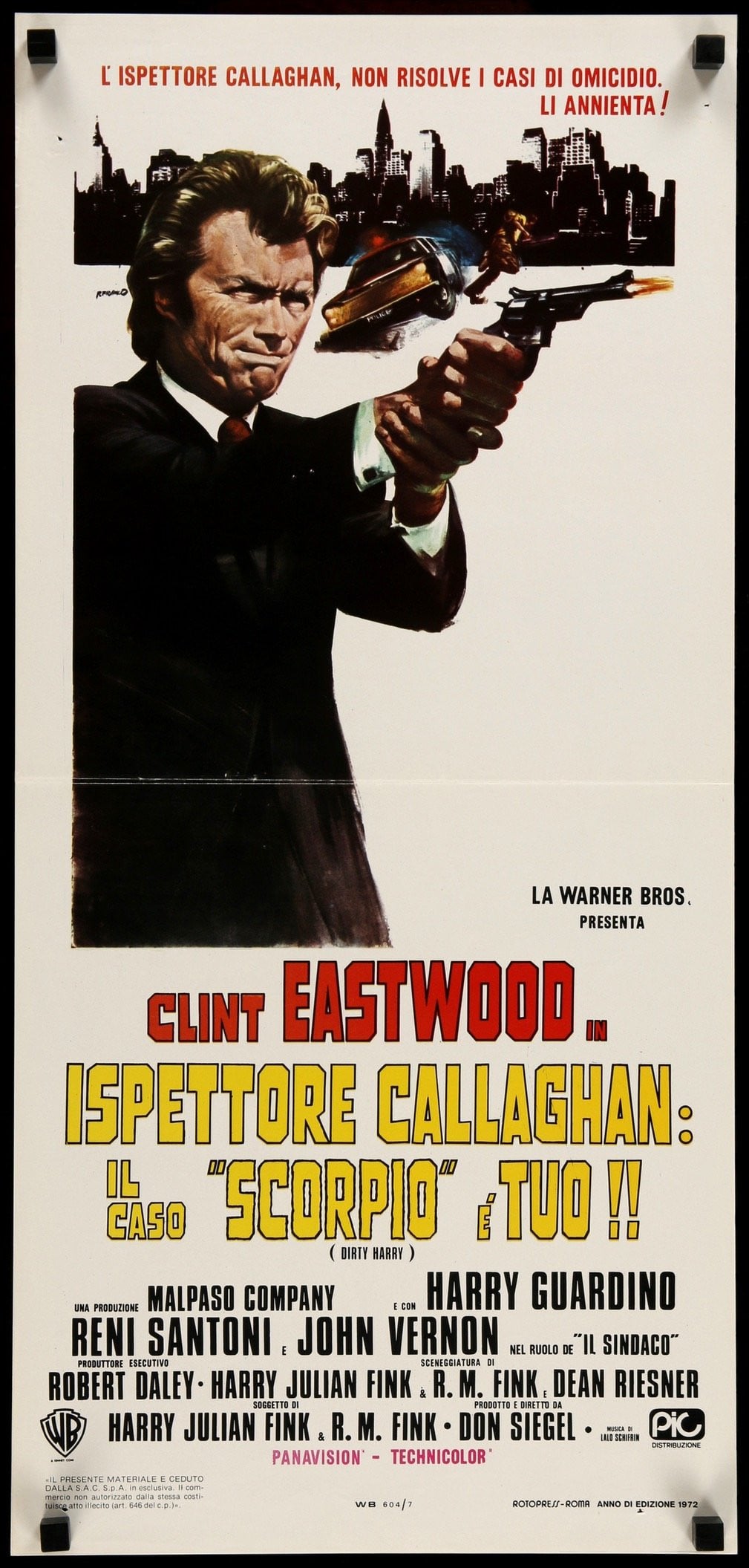 Dirty Harry (1971) original movie poster for sale at Original Film Art - Vintage Movie Posters