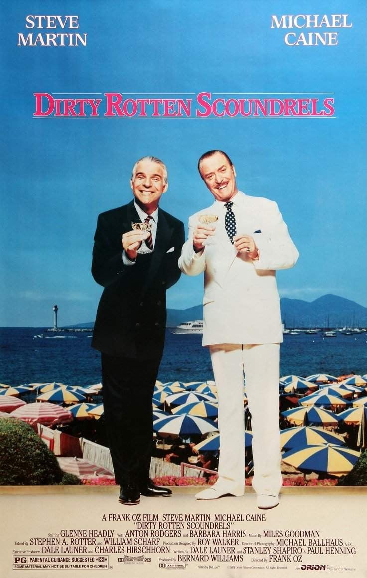 Dirty Rotten Scoundrels (1988) original movie poster for sale at Original Film Art - Vintage Movie Posters