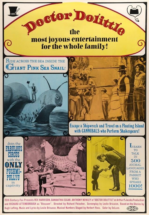Doctor Dolittle (1967) original movie poster for sale at Original Film Art - Vintage Movie Posters