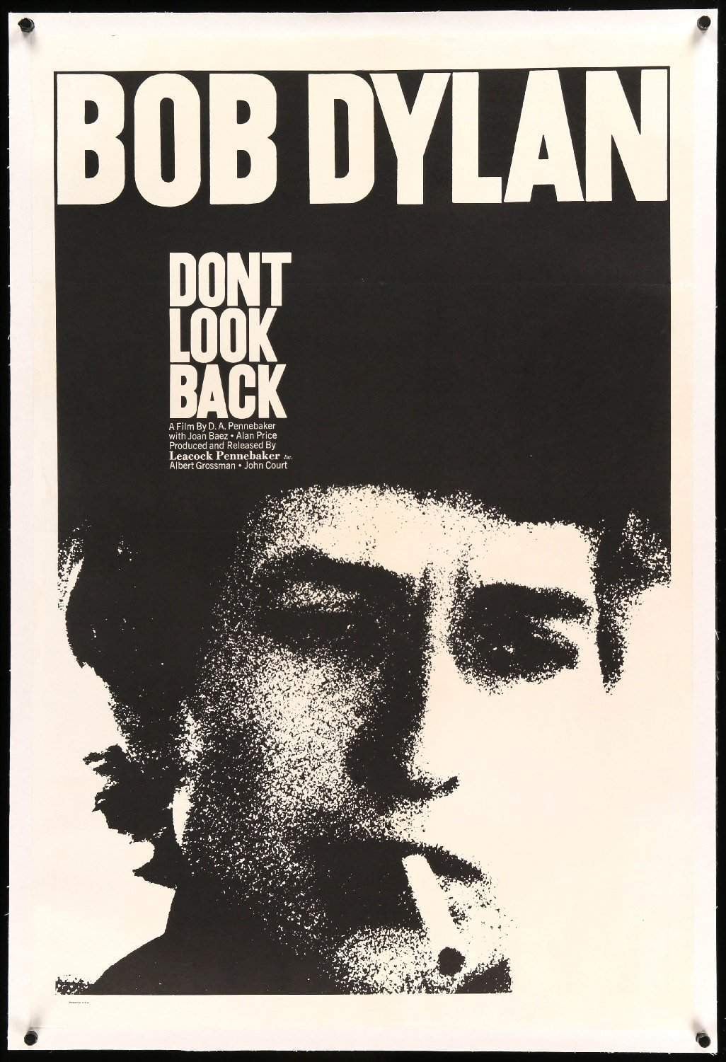 Don't Look Back (1967) original movie poster for sale at Original Film Art - Vintage Movie Posters