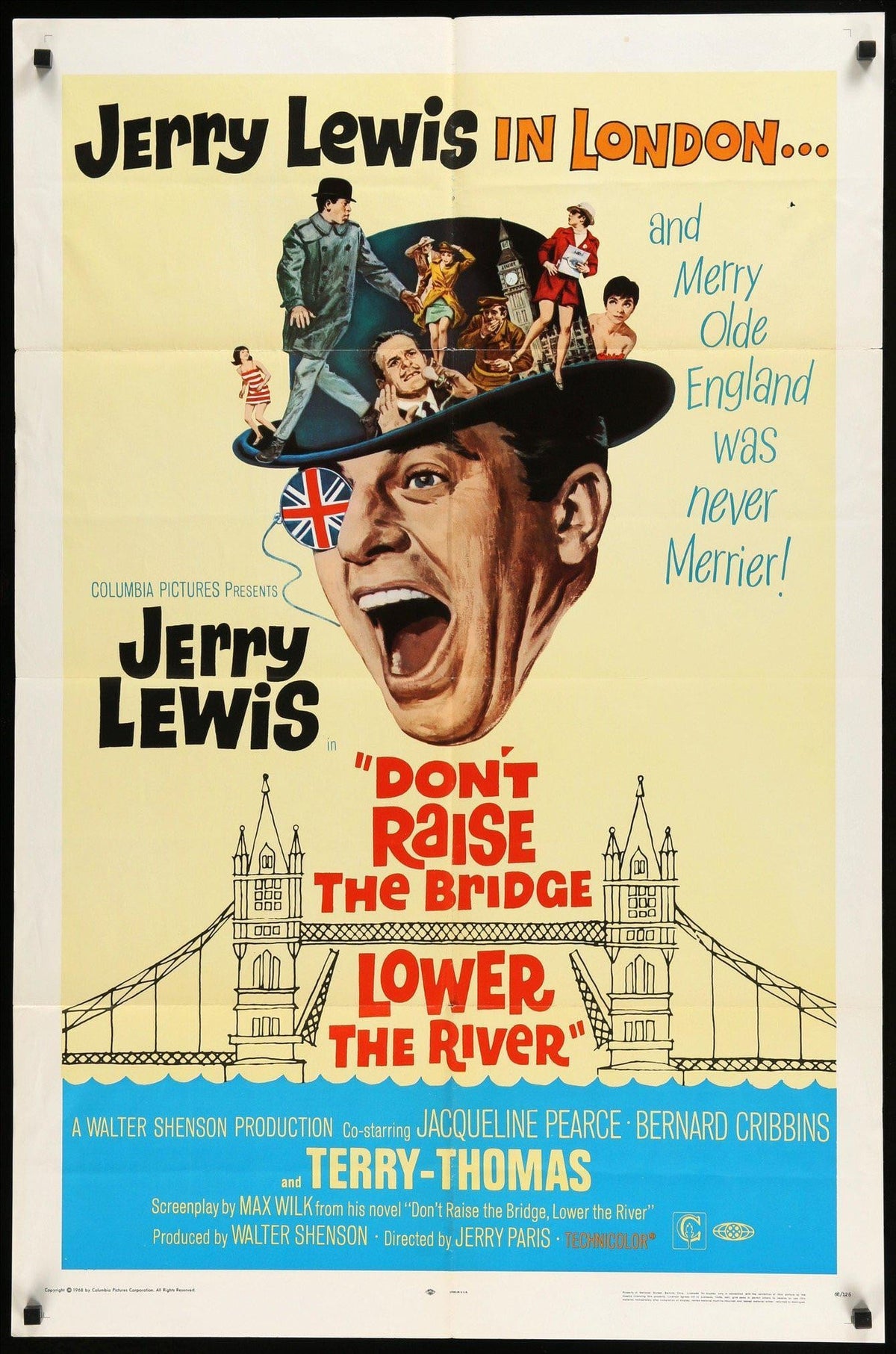 Don&#39;t Raise the Bridge, Lower the River (1968) original movie poster for sale at Original Film Art - Vintage Movie Posters