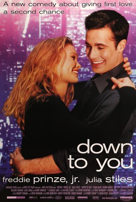 Down to You (2000) original movie poster for sale at Original Film Art - Vintage Movie Posters