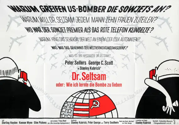 Dr. Strangelove or: How I Learned to Stop Worrying and Love the Bomb (1964) original movie poster for sale at Original Film Art