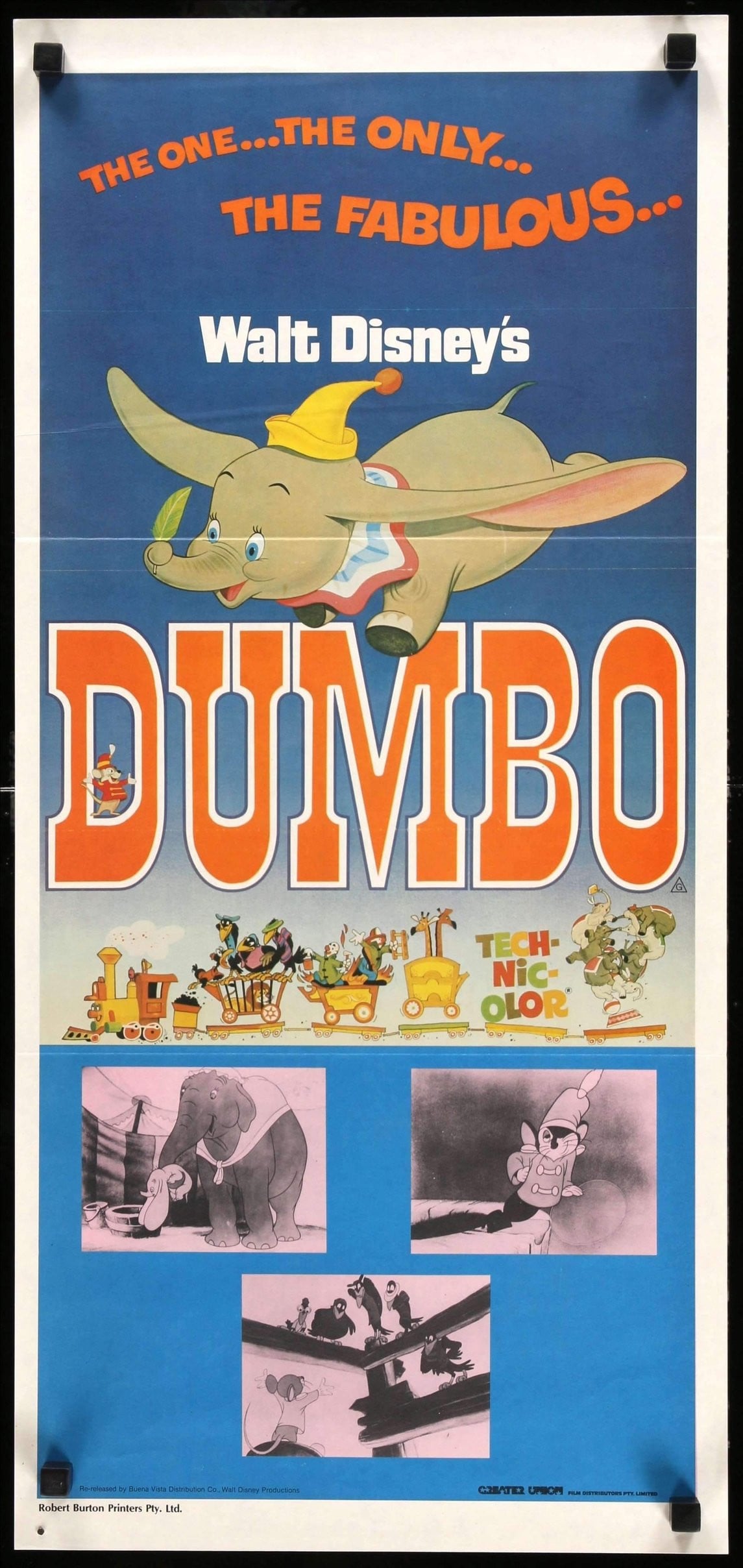 Dumbo (1941) original movie poster for sale at Original Film Art - Vintage Movie Posters