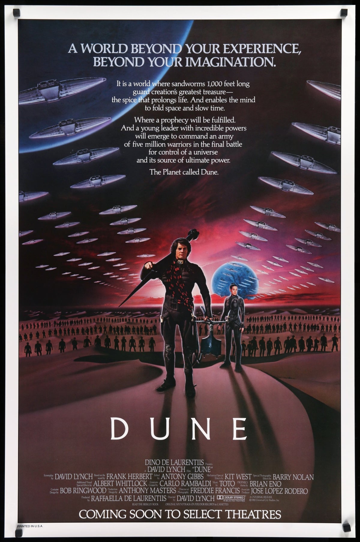 Dune (1984) original movie poster for sale at Original Film Art - Vintage Movie Posters