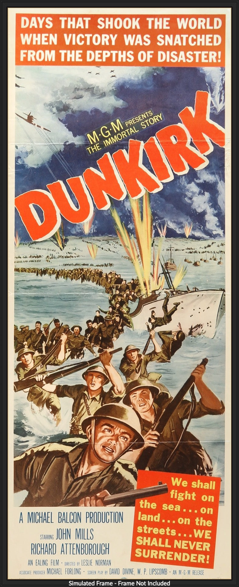 Dunkirk (1958) original movie poster for sale at Original Film Art - Vintage Movie Posters