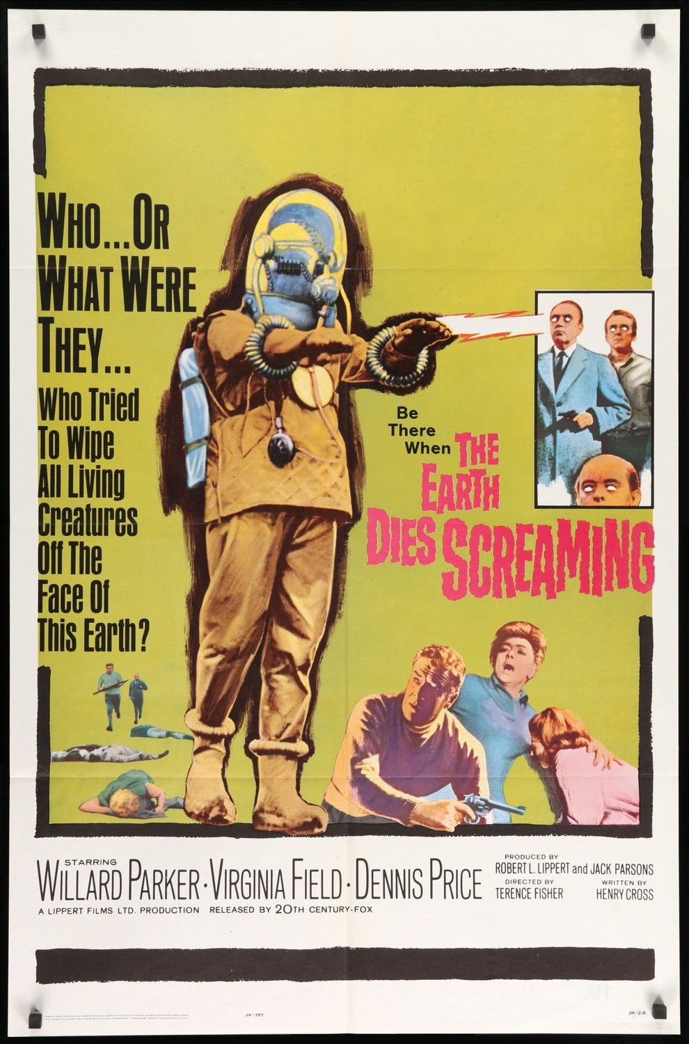Earth Dies Screaming (1964) original movie poster for sale at Original Film Art - Vintage Movie Posters