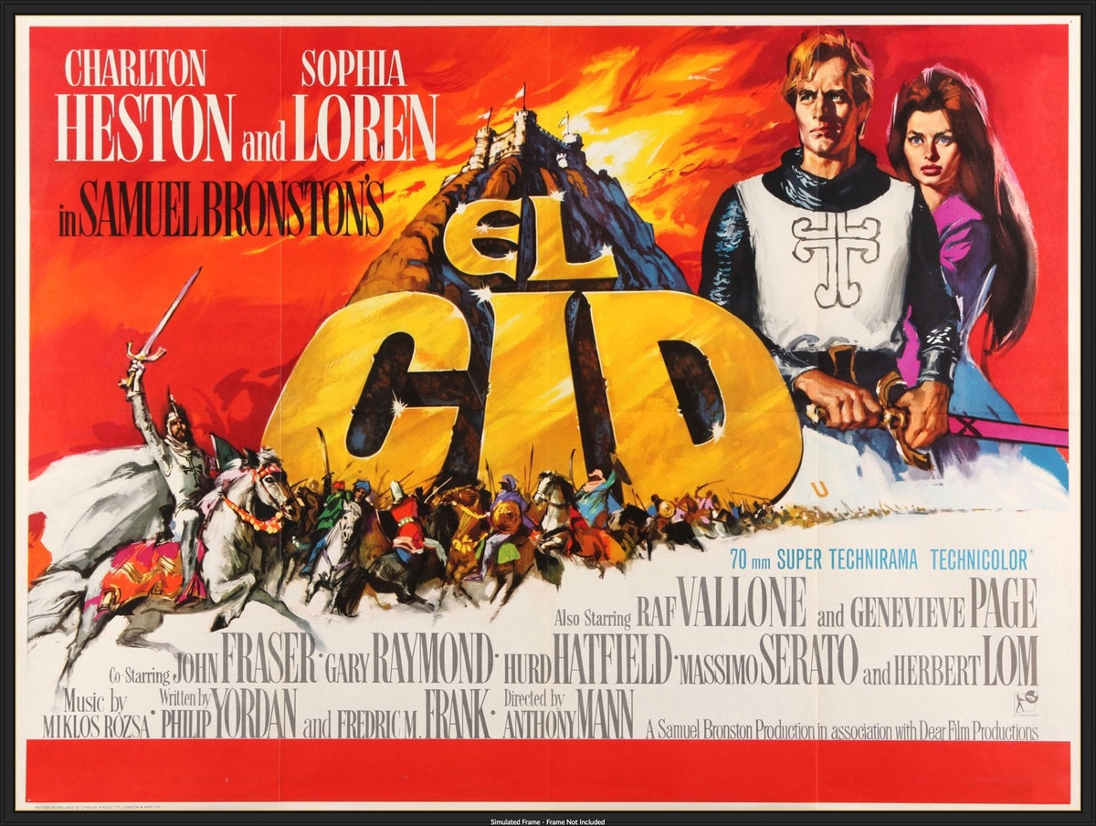 El Cid (1961) original movie poster for sale at Original Film Art - Vintage Movie Posters