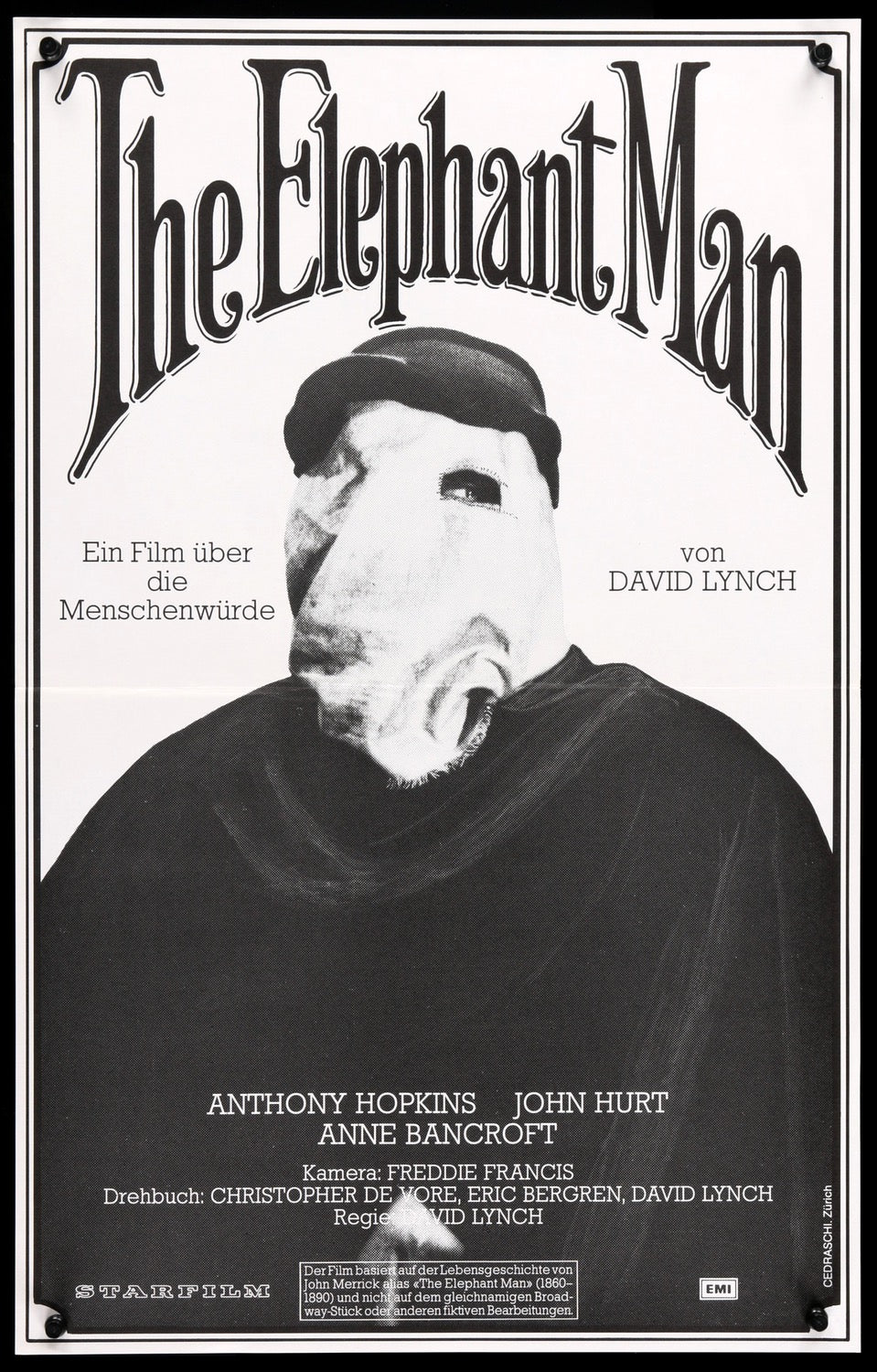 The Elephant Man (1980) Original Japanese B1 Movie Poster