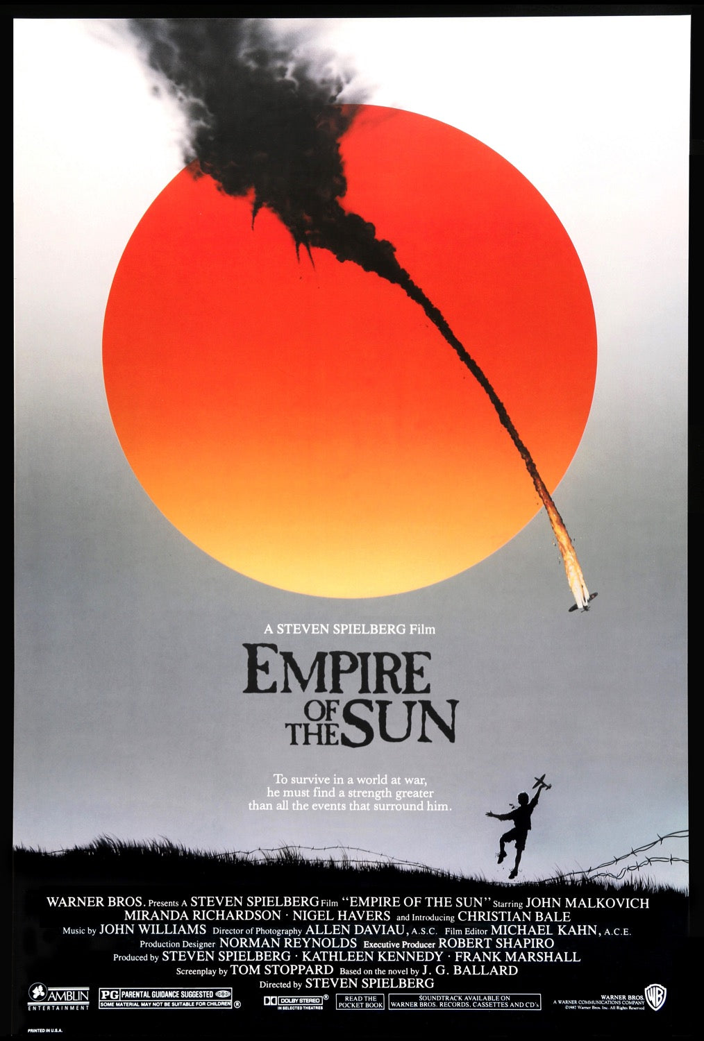 Empire of the Sun (1987) original movie poster for sale at Original Film Art - Vintage Movie Posters