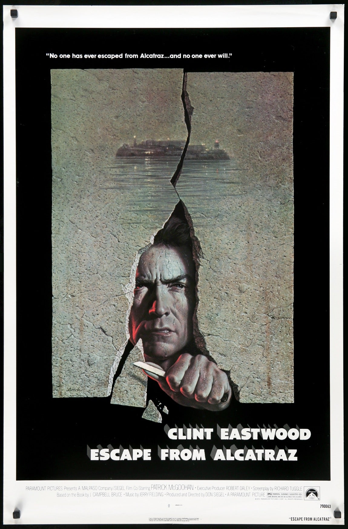Escape from Alcatraz (1979) original movie poster for sale at Original Film Art