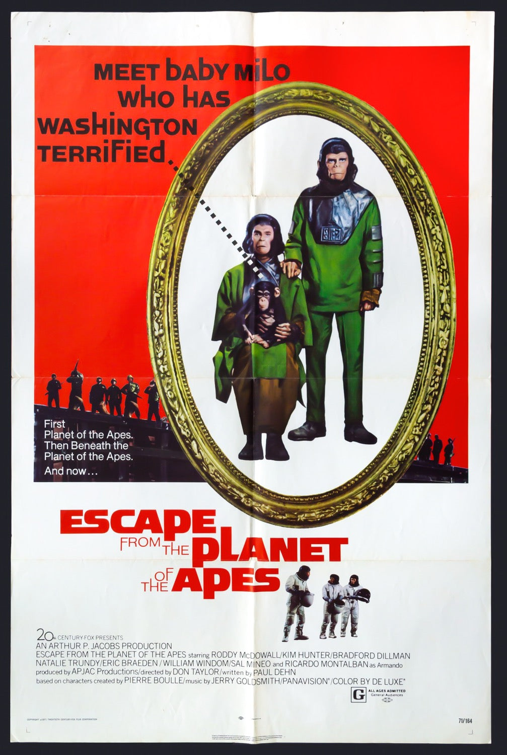 Escape From the Planet of the Apes (1971) original movie poster for sale at Original Film Art - Vintage Movie Posters