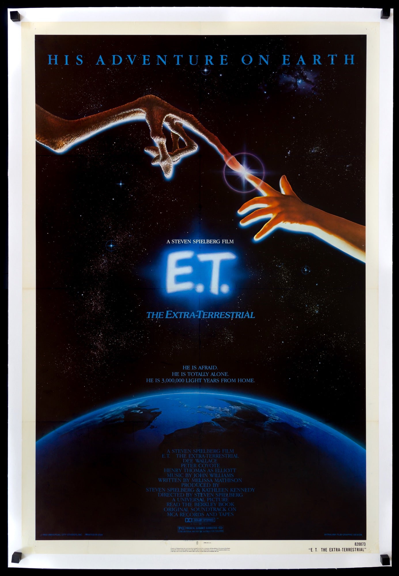 E.T. The Extra Terrestrial (1982) original movie poster for sale at Original Film Art - Vintage Movie Posters