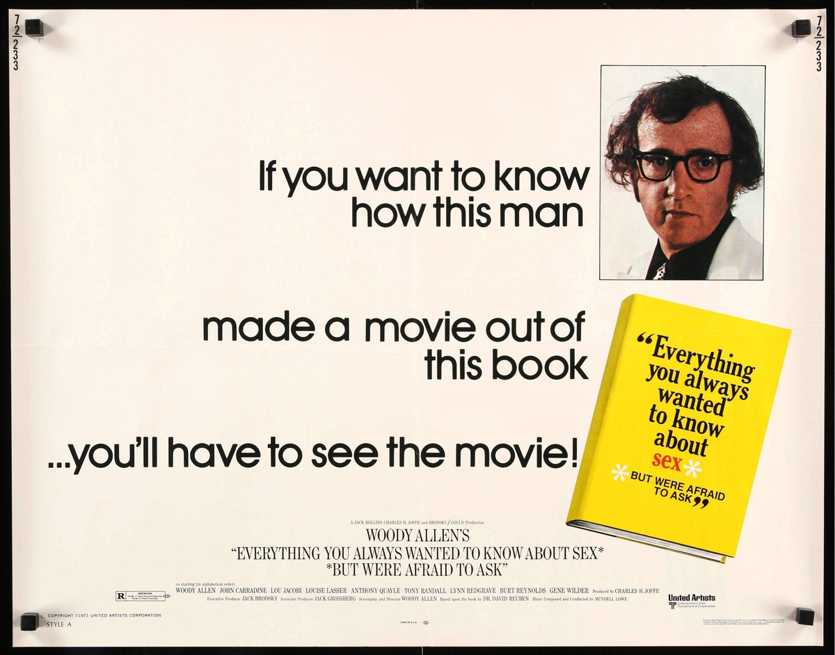 Everything You Always Wanted To Know About Sex.. (1972) original movie poster for sale at Original Film Art