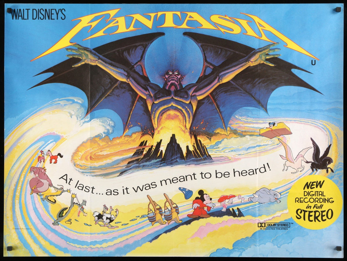 Fantasia (1940) original movie poster for sale at Original Film Art