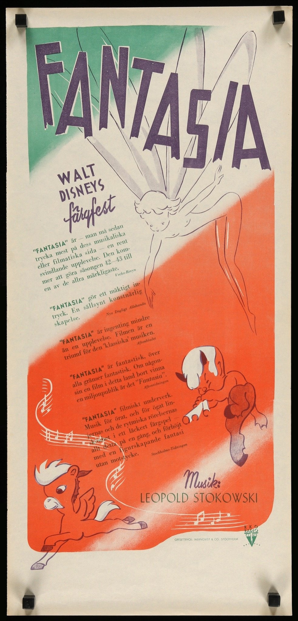Fantasia (1940) original movie poster for sale at Original Film Art - Vintage Movie Posters