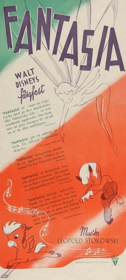 Fantasia (1940) original movie poster for sale at Original Film Art - Vintage Movie Posters