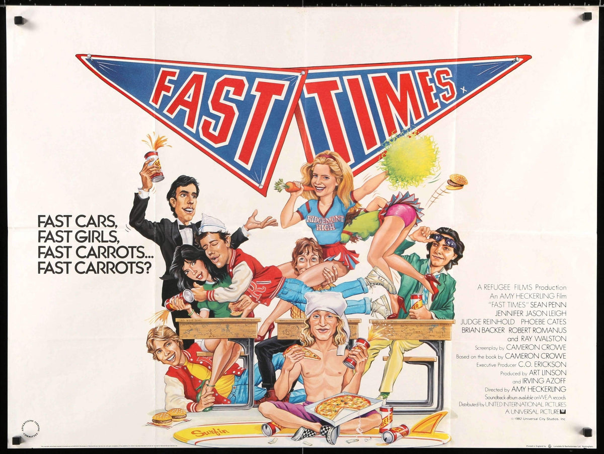 Fast Times at Ridgemont High (1982) original movie poster for sale at Original Film Art