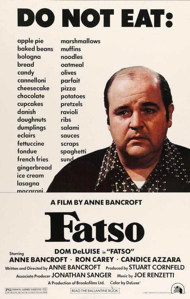 Fatso (1980) original movie poster for sale at Original Film Art - Vintage Movie Posters