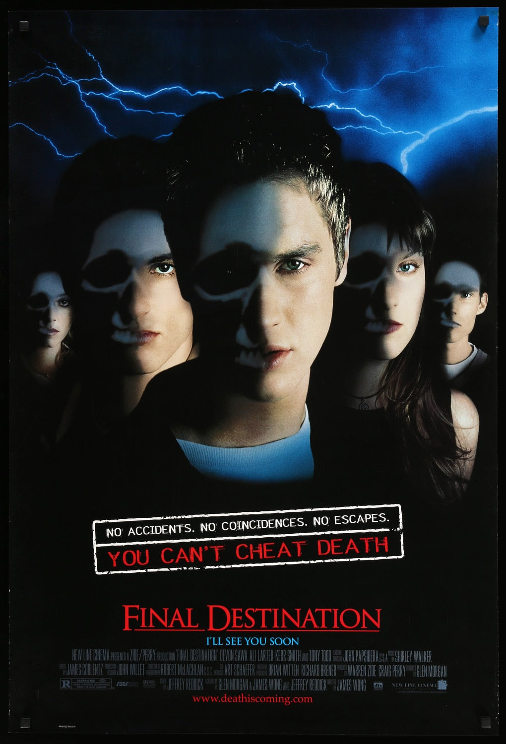 Final Destination (2000) original movie poster for sale at Original Film Art - Vintage Movie Posters