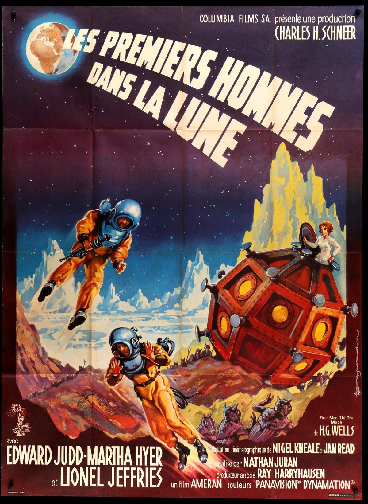 First Men in the Moon (1964) original movie poster for sale at Original Film Art - Vintage Movie Posters