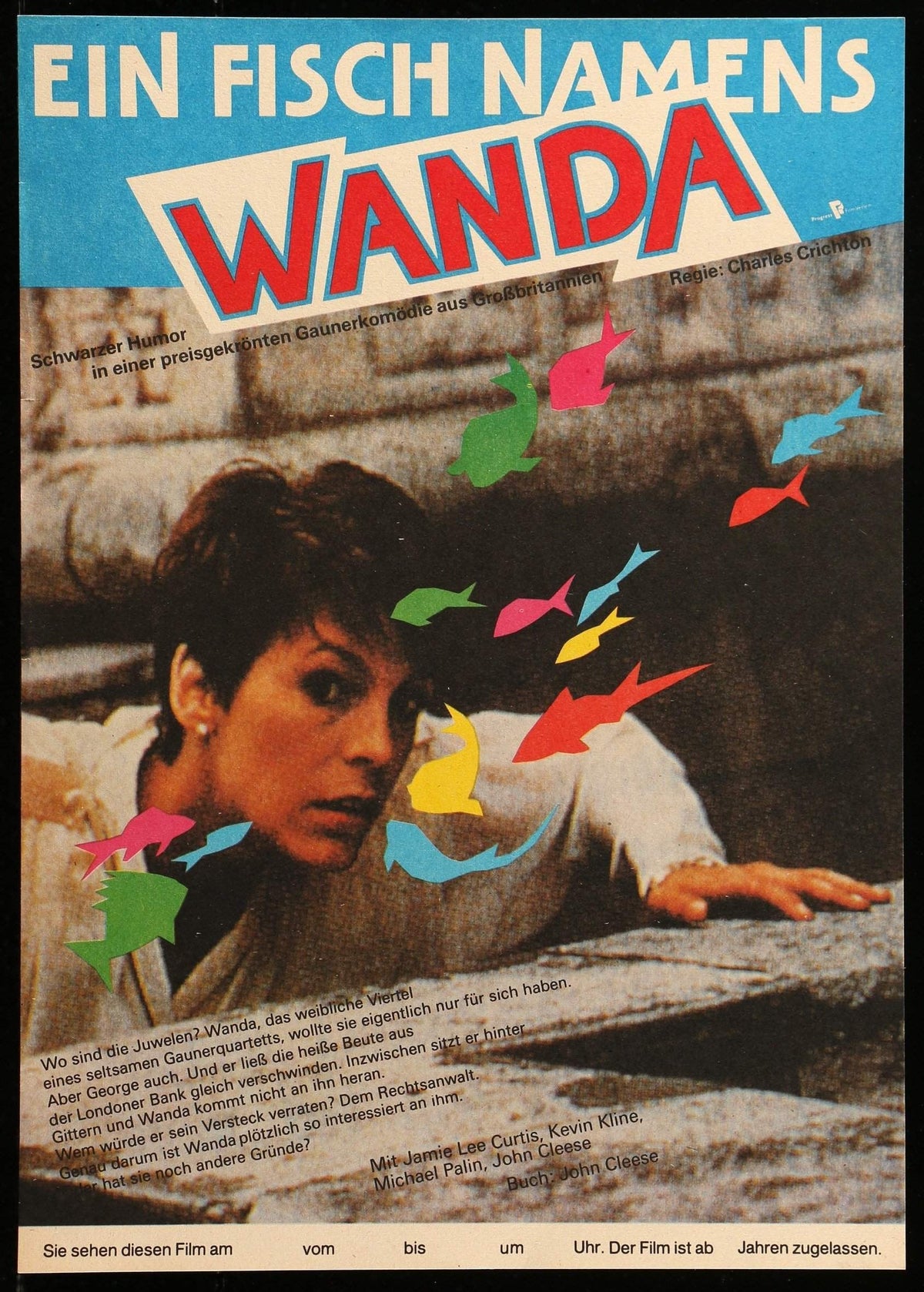 Fish Called Wanda (1988) original movie poster for sale at Original Film Art - Vintage Movie Posters