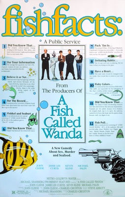 Fish Called Wanda (1988) original movie poster for sale at Original Film Art - Vintage Movie Posters