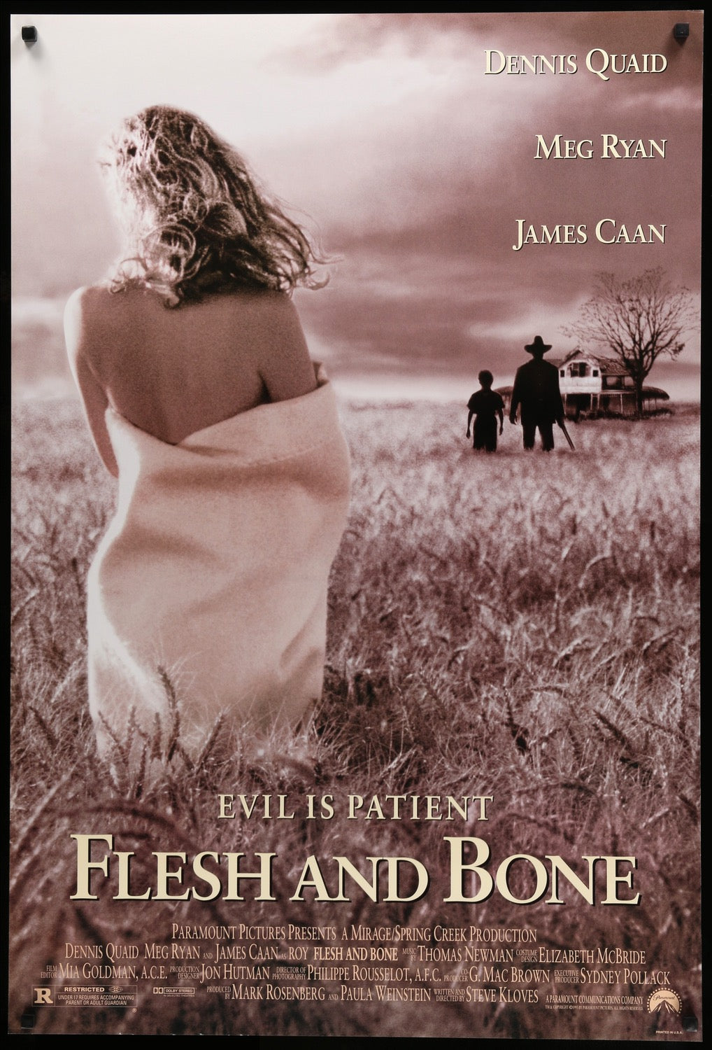 Flesh and Bone (1993) original movie poster for sale at Original Film Art - Vintage Movie Posters
