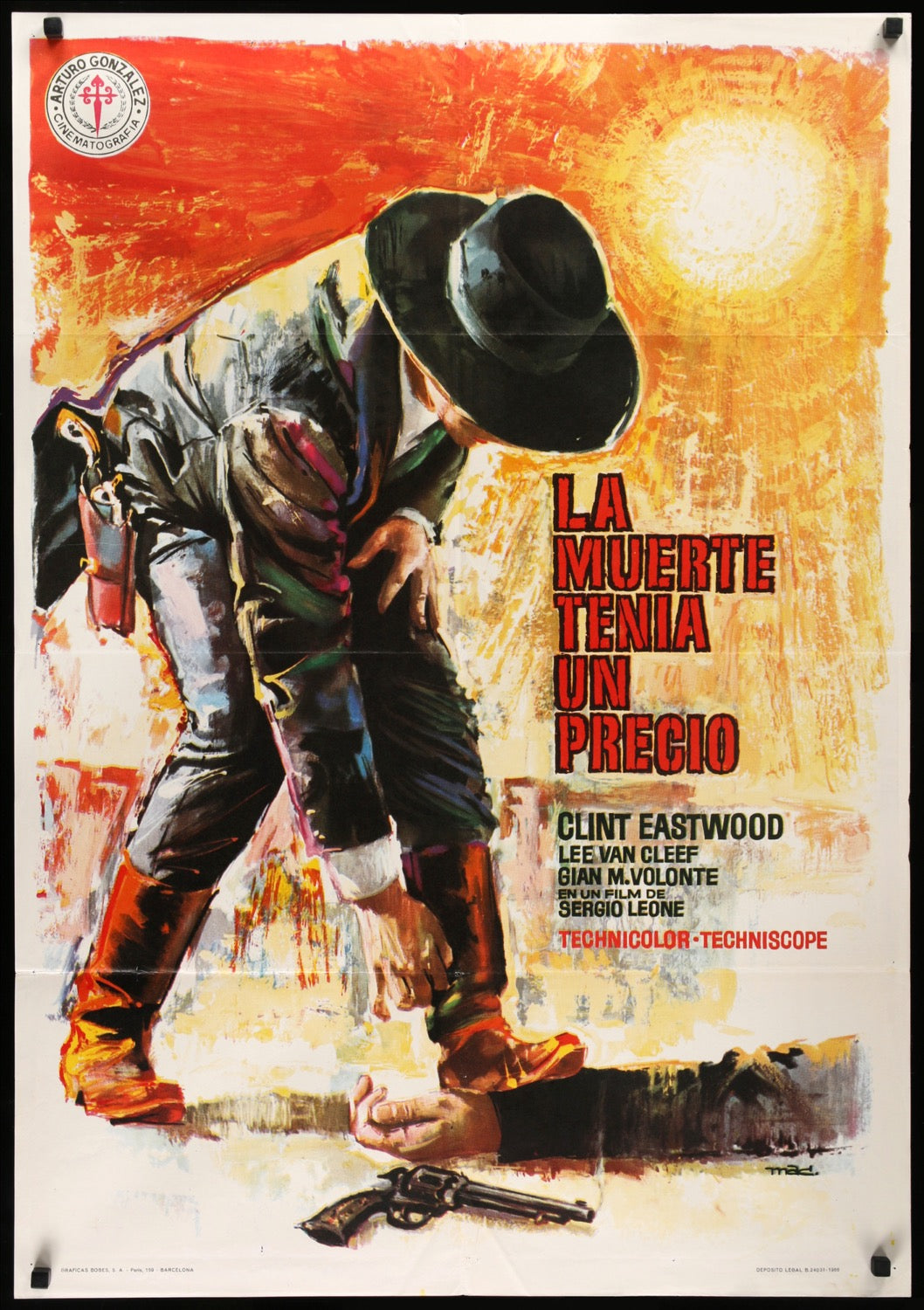 For a Few Dollars More (1965) original movie poster for sale at Original Film Art - Vintage Movie Posters