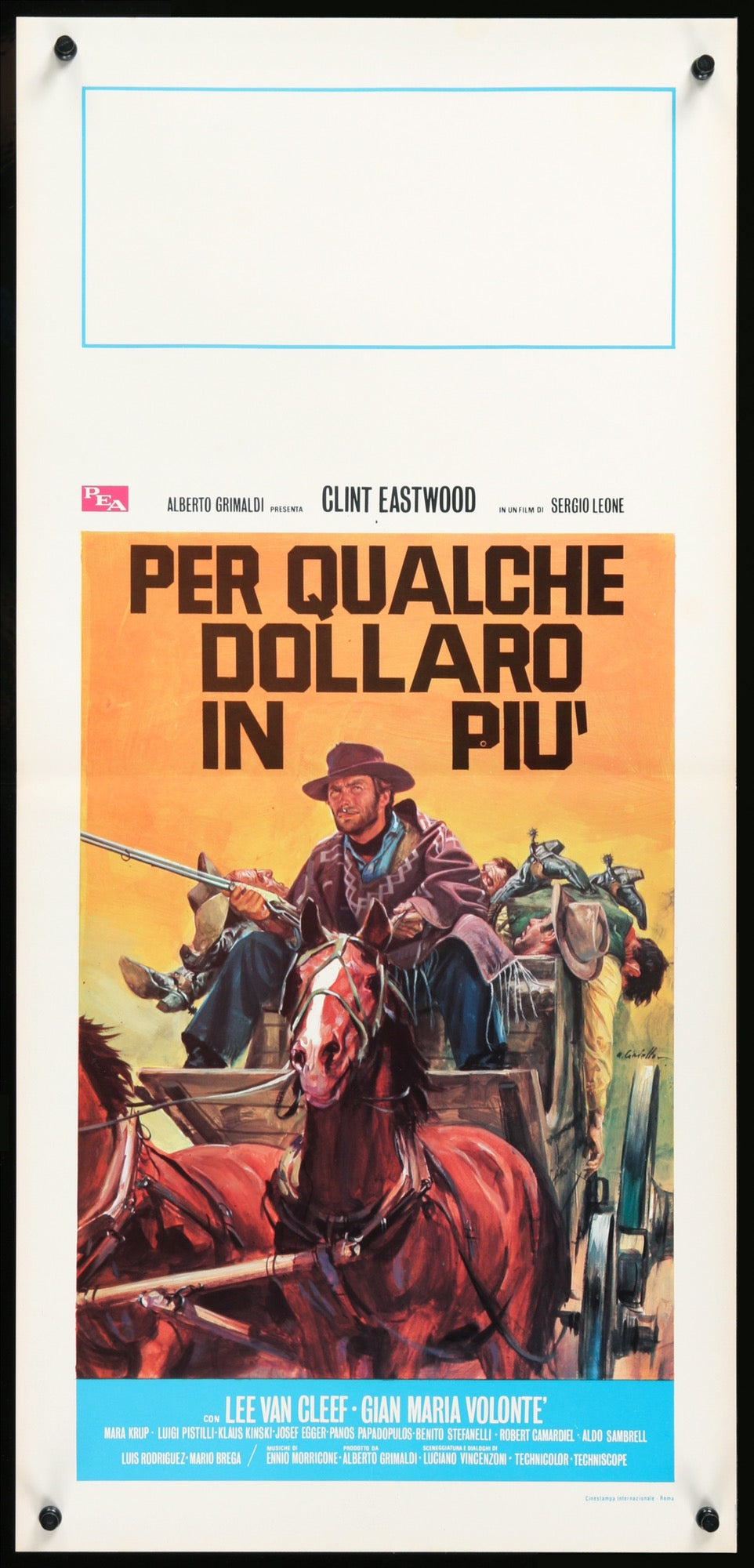 For a Few Dollars More (1965) original movie poster for sale at Original Film Art - Vintage Movie Posters