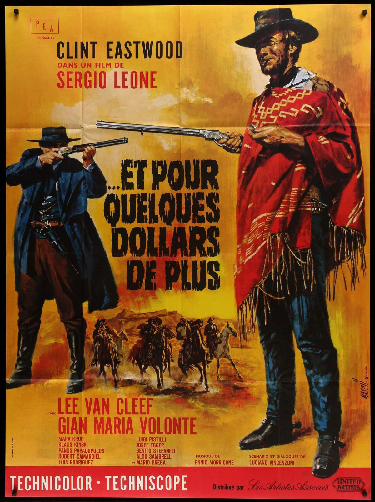 For a Few Dollars More (1965) original movie poster for sale at Original Film Art - Vintage Movie Posters
