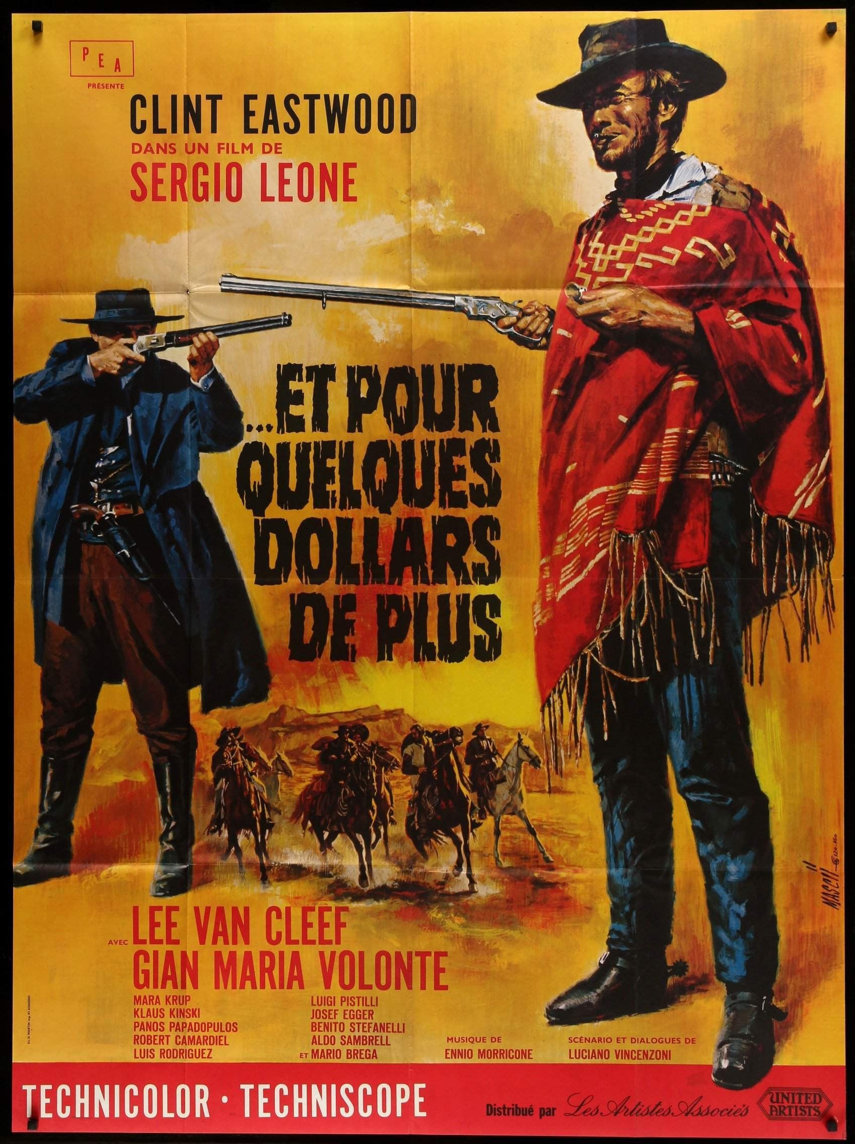 For a Few Dollars More (1965) original movie poster for sale at Original Film Art - Vintage Movie Posters