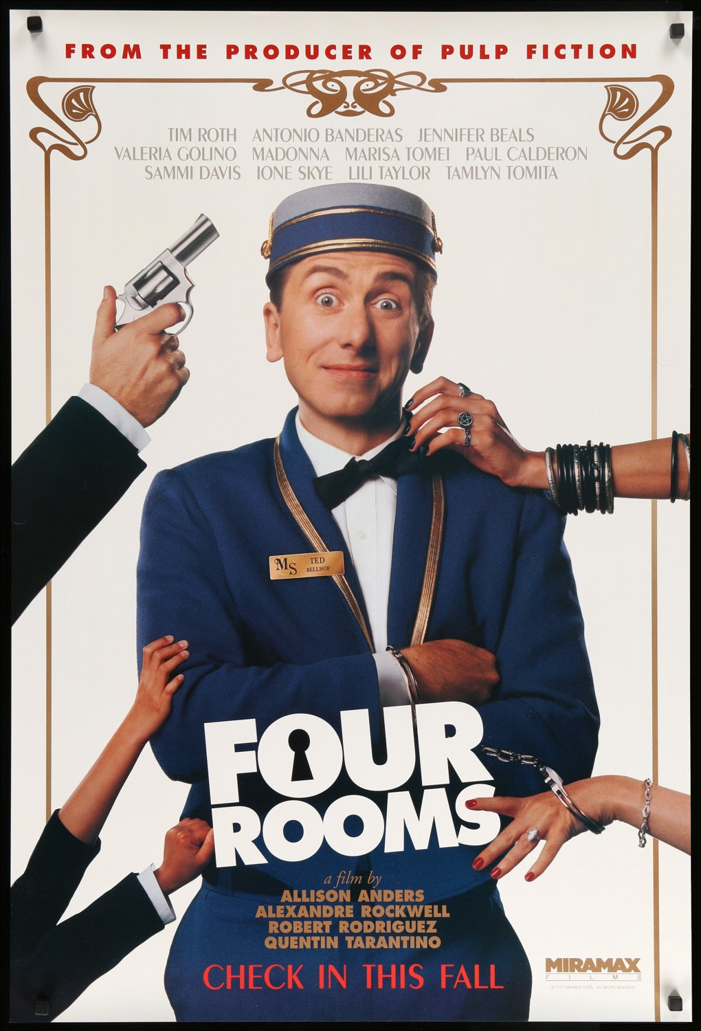 Four Rooms (1995) original movie poster for sale at Original Film Art - Vintage Movie Posters