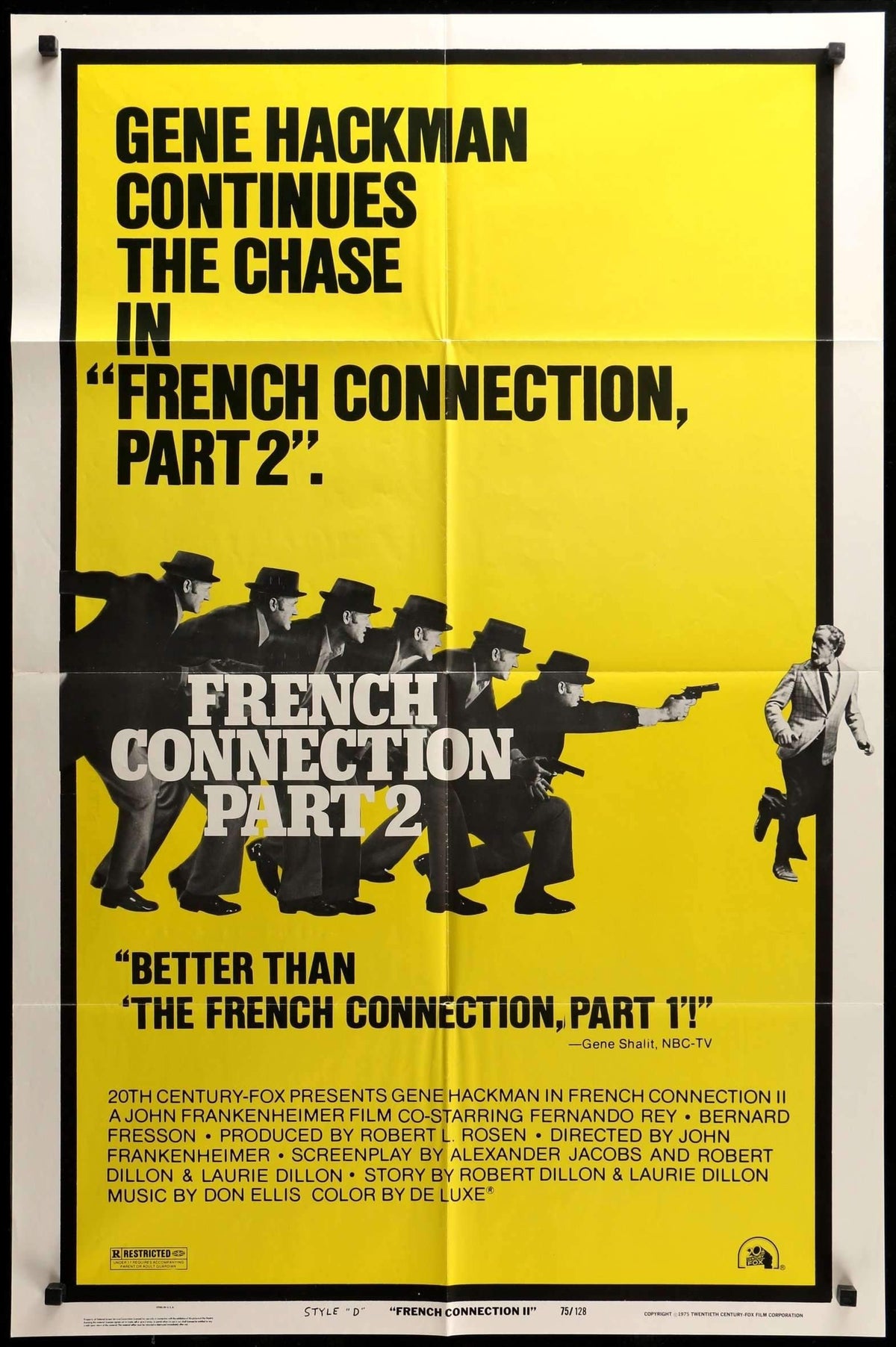 French Connection II (1975) original movie poster for sale at Original Film Art - Vintage Movie Posters