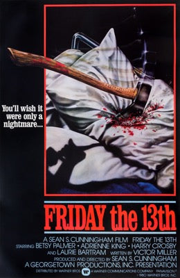 Friday the 13th (1980) original movie poster for sale at Original Film Art - Vintage Movie Posters