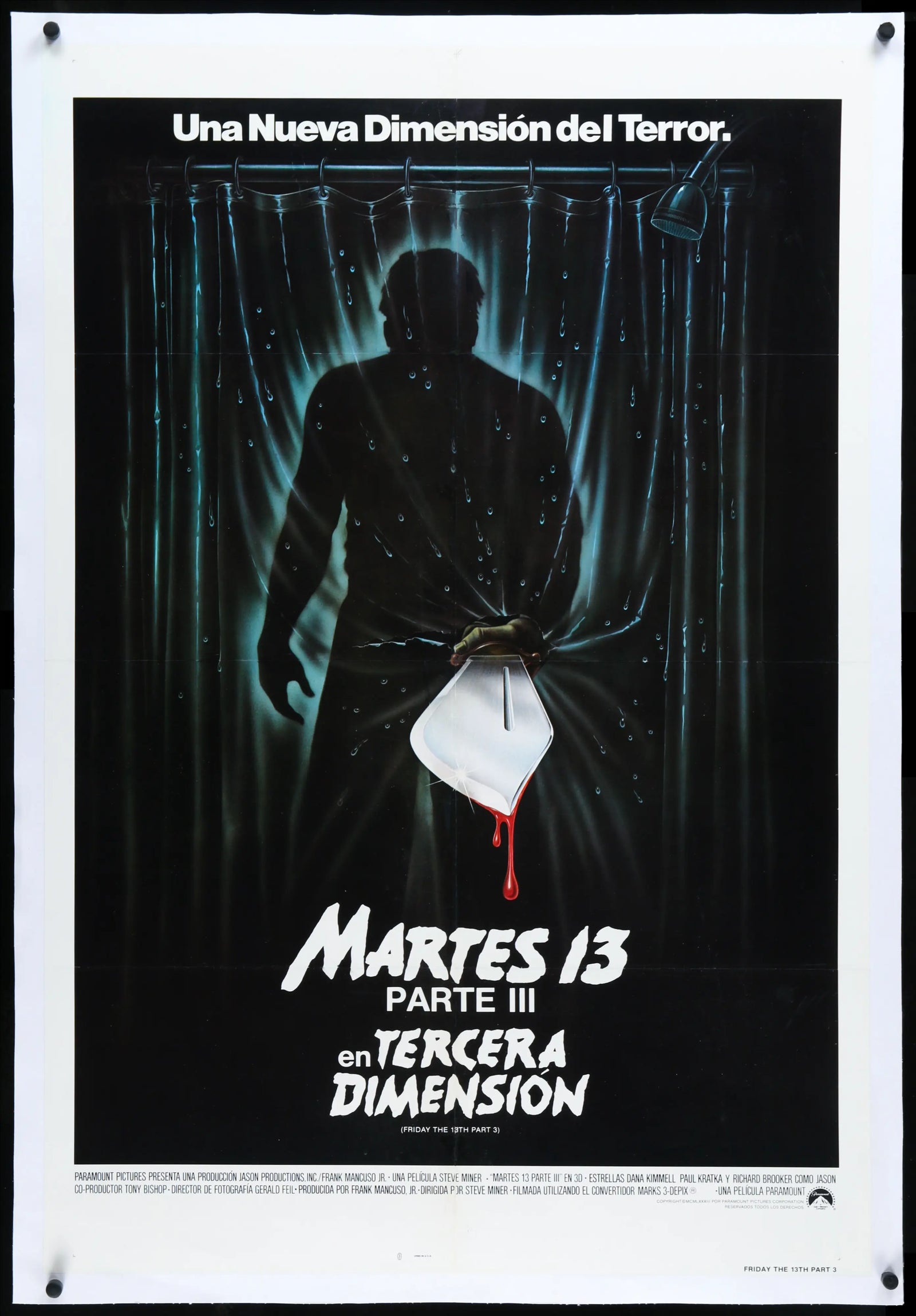 Friday the 13th Part III 3-D (1982) original movie poster for sale at Original Film Art - Vintage Movie Posters