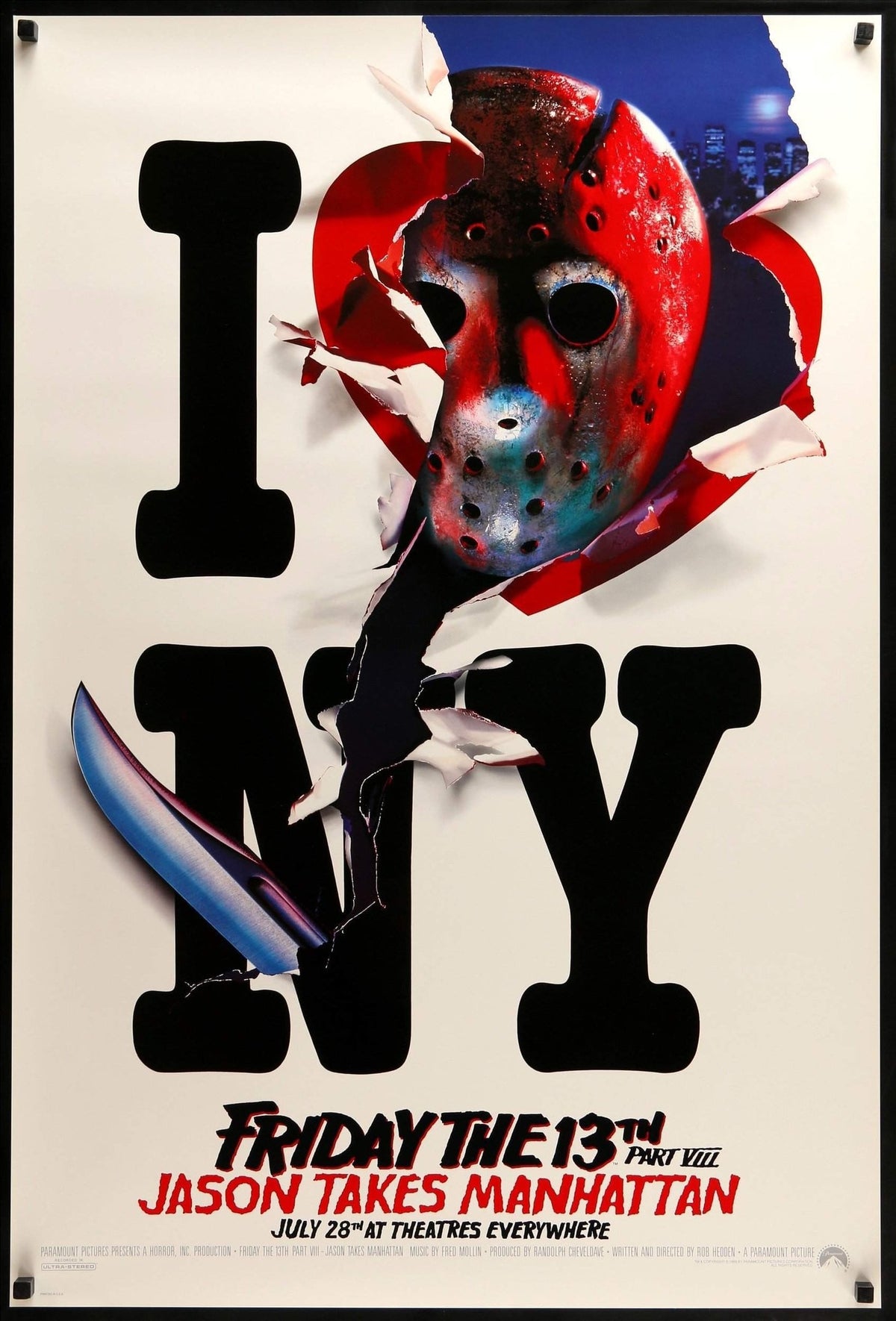 Friday the 13th Part VIII: Jason Takes Manhattan (1989) original movie poster for sale at Original Film Art